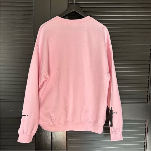 Jeffree Star Beauty Forever Pink Graphic Crewneck Sweatshirt, Size Large, NWOT - Picture 9 of 12